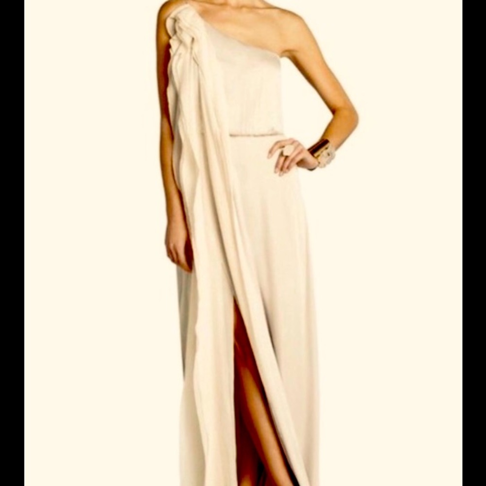 NWT BCBG MaxAzria Nalda Dress Asymmetrical One Shoulder Evening
